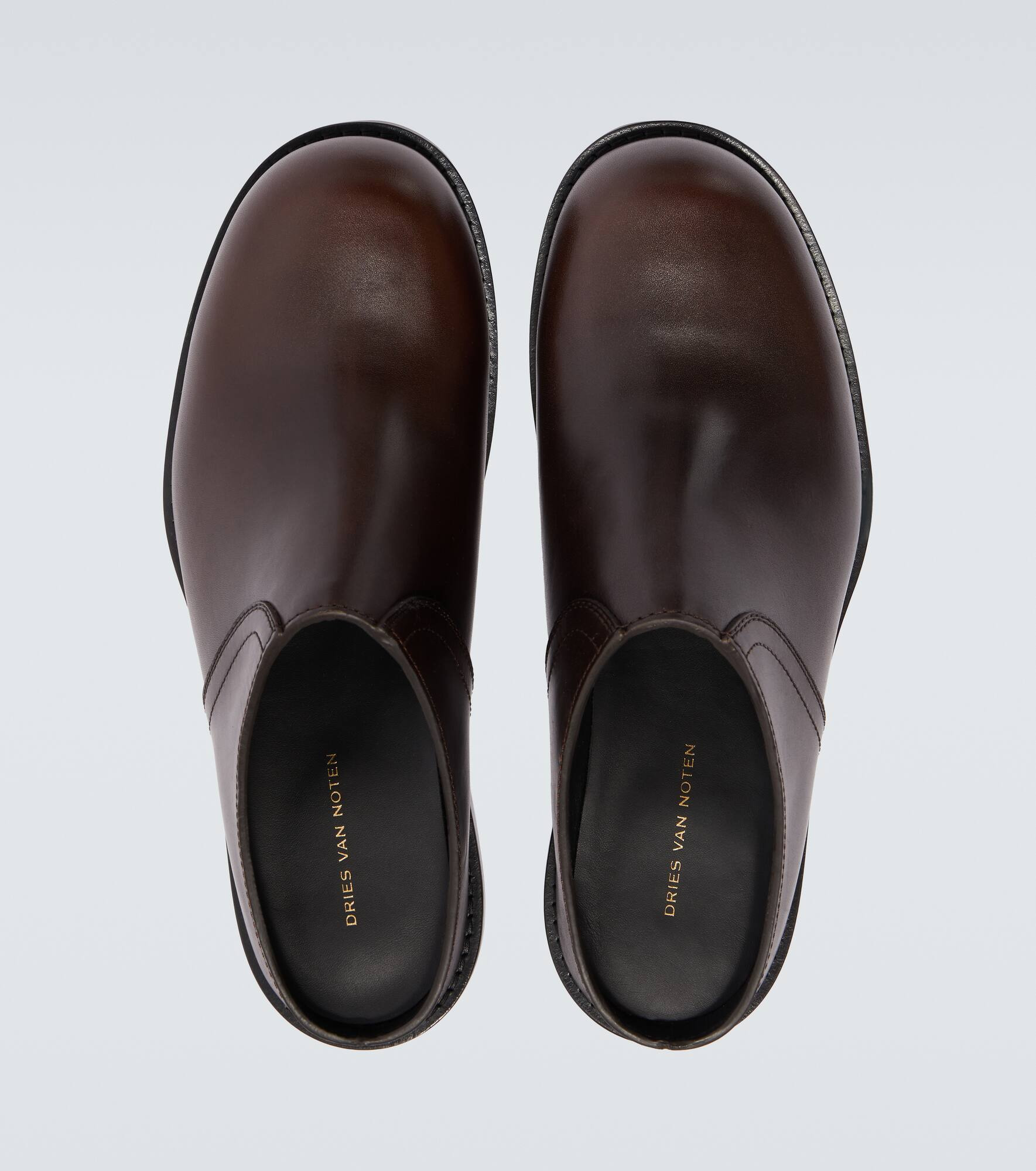 Leather mules - 4