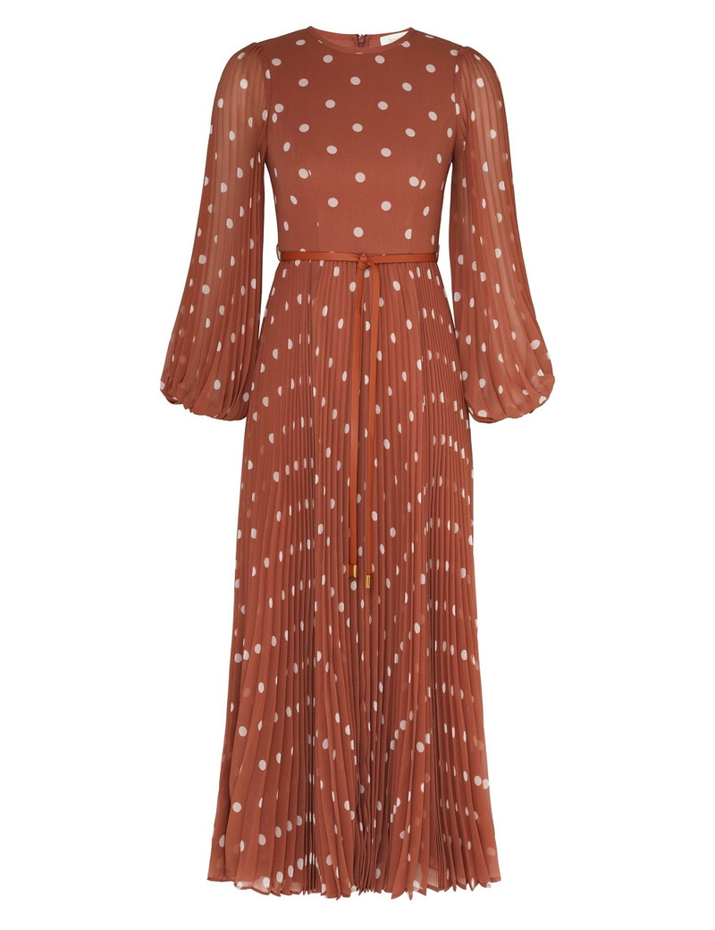 Zimmermann SUNRAY LONG SLEEVE MIDI - 4477DRS24ARGCRM | REVERSIBLE