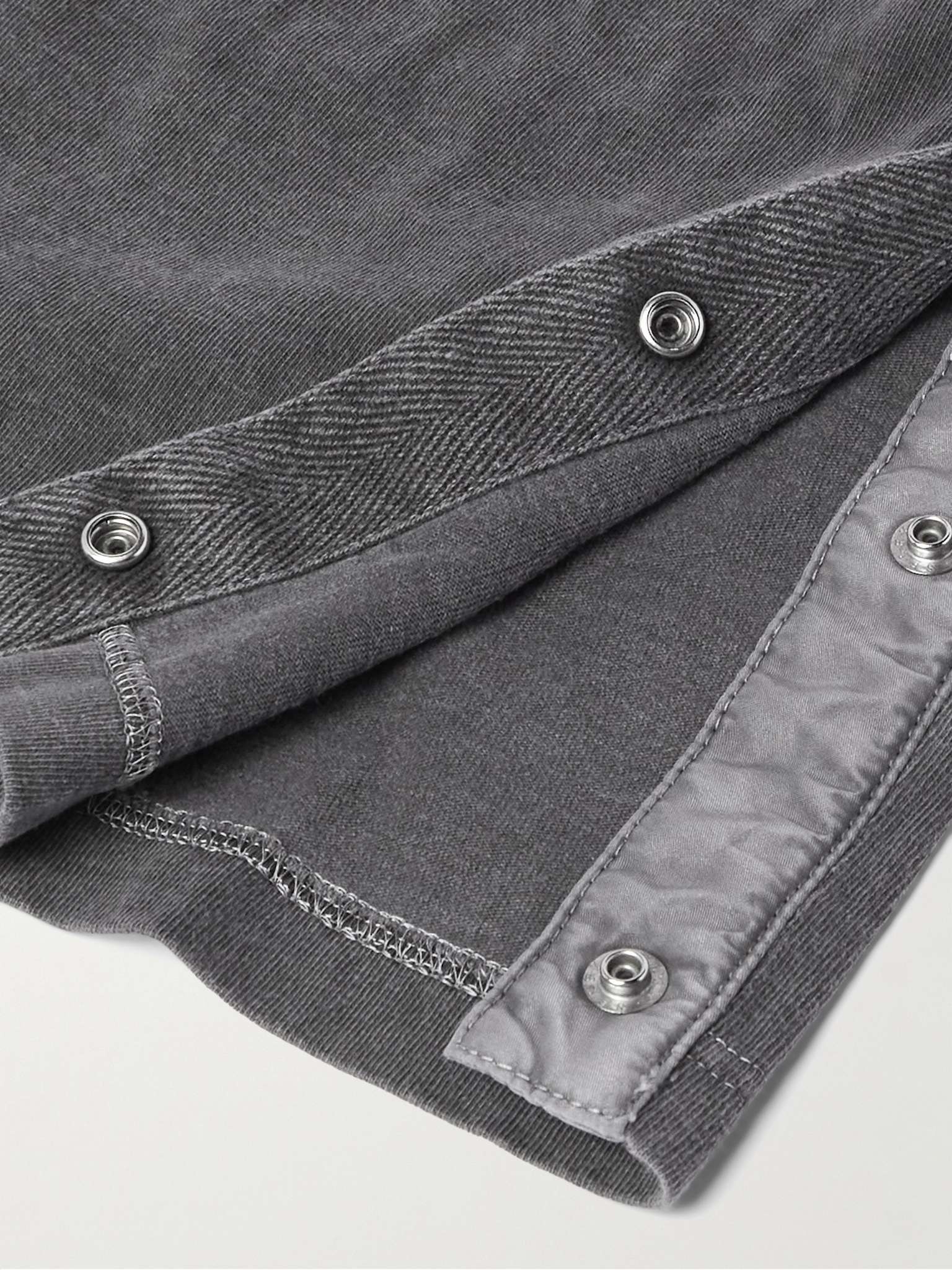 Garment-Dyed Shell-Trimmed Cotton-Jersey T-Shirt - 5