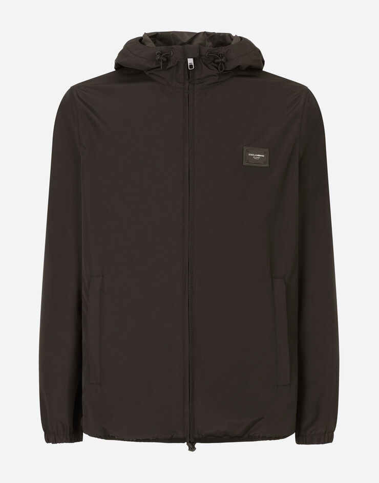 Nylon jacket with hood - 3