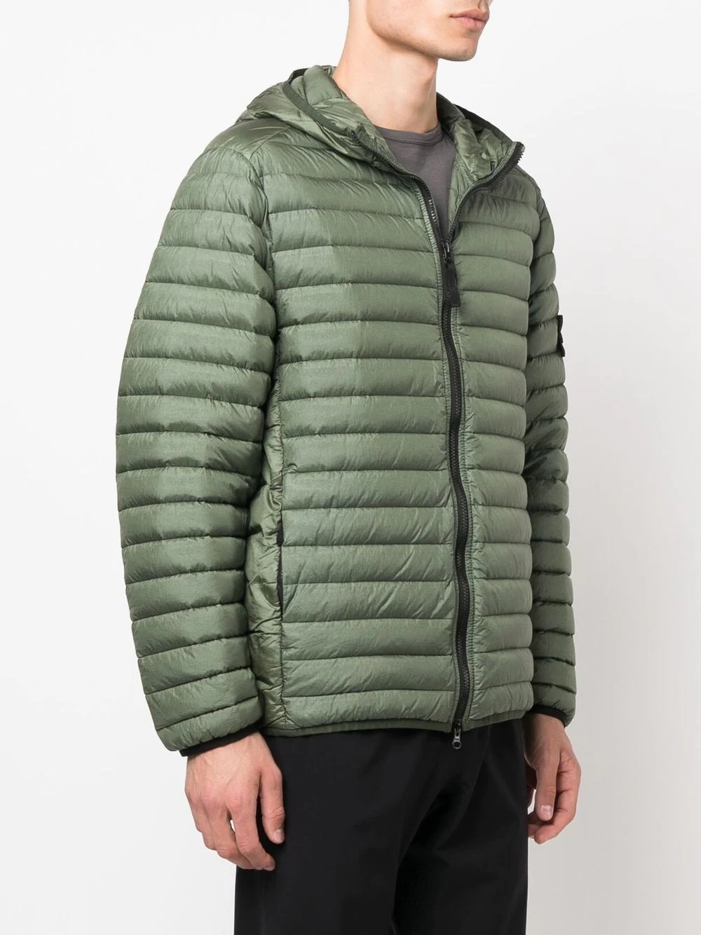 Compass-patch puffer jacket - 3