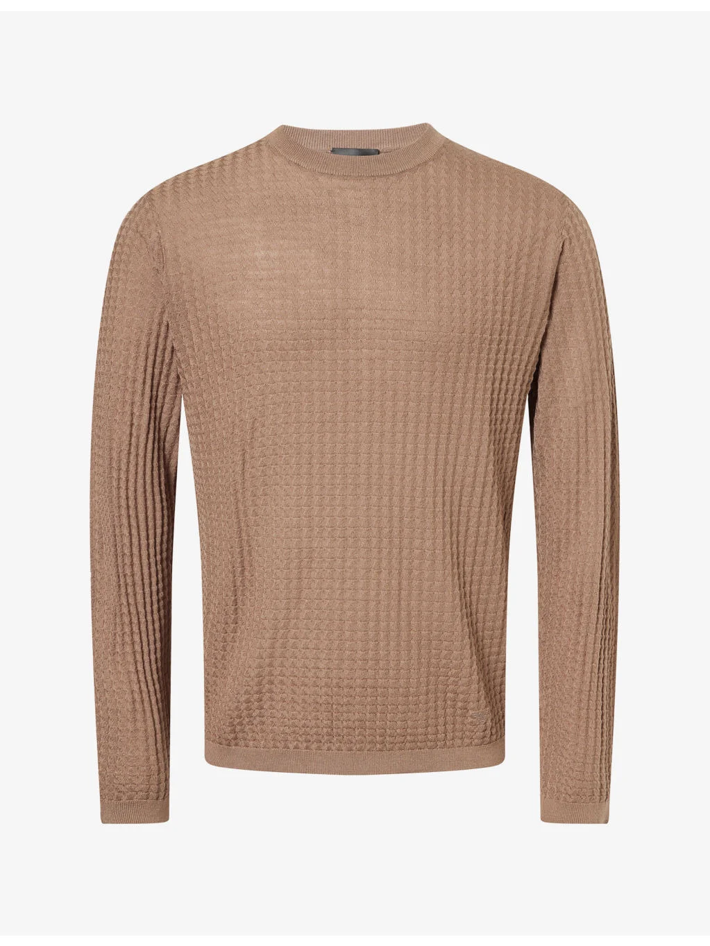 Geometric-Knit Wool-Blend Jumper - 1