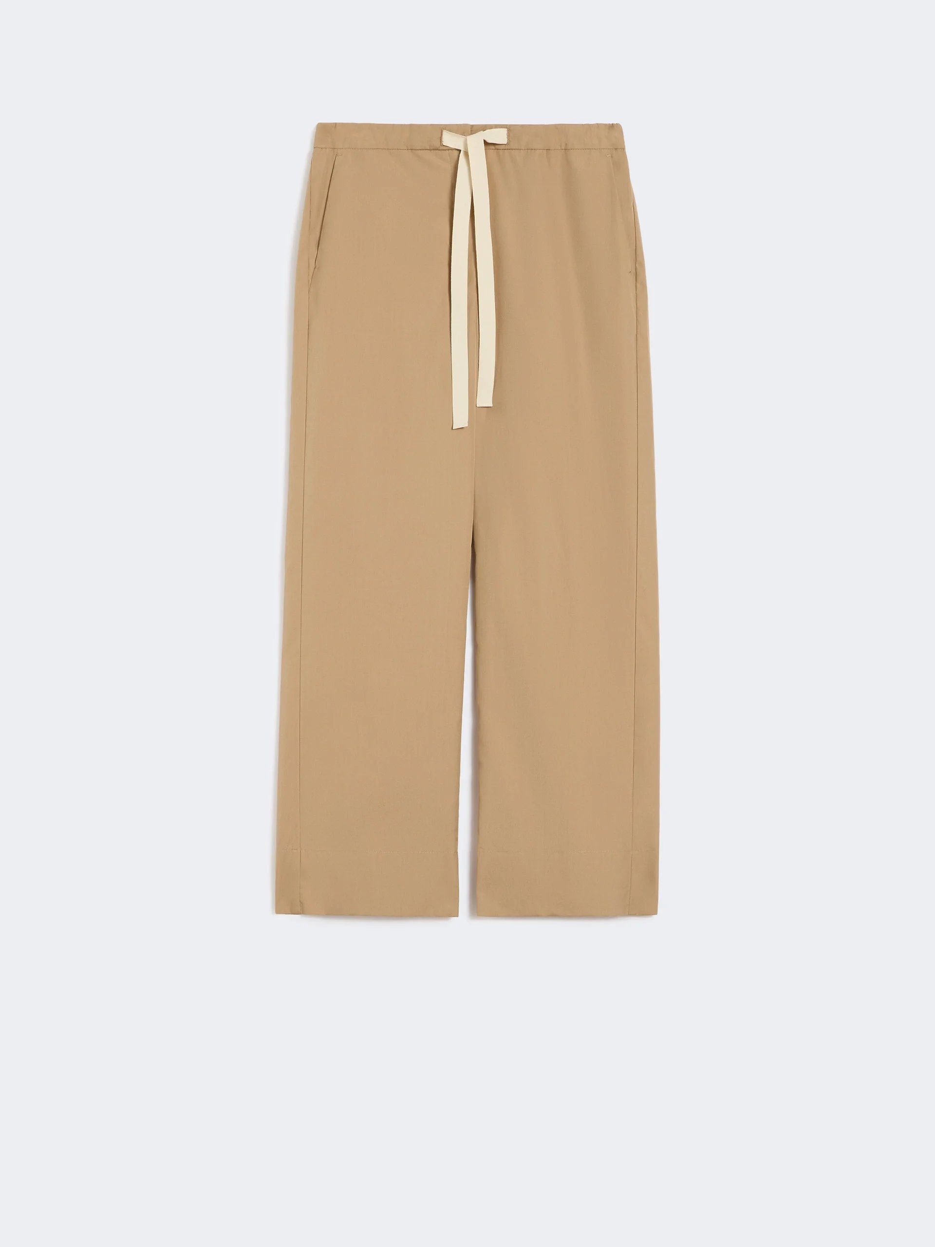 Cotton drawstring trousers - DESERT - 1