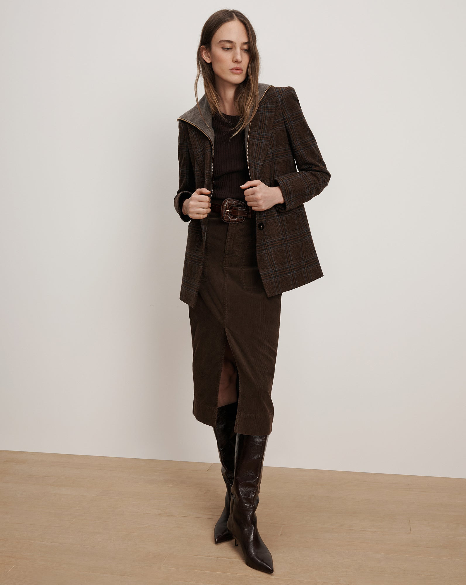 ELSY LEATHER-BUCKLE BELT - 4