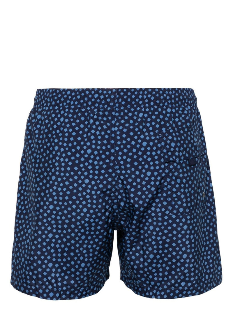 Canali geometric-pattern swim shorts outlook