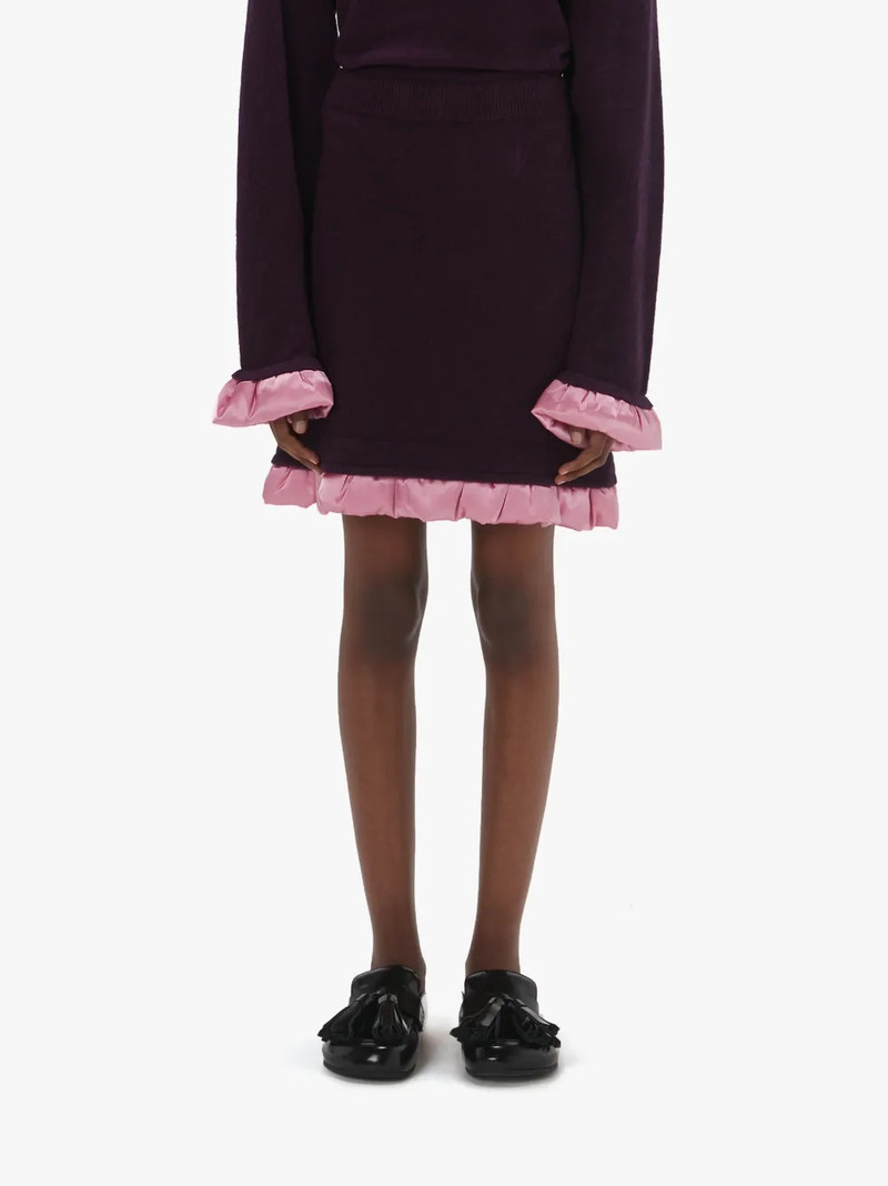 JW Anderson MINI SKIRT WITH SATIN DETAILS outlook