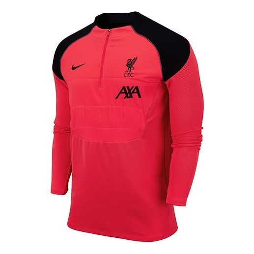 Nike Vaporknit Strike Winter Warrior Liverpool Half Zipper Soccer/Football Training Red CZ3407-645 - 1