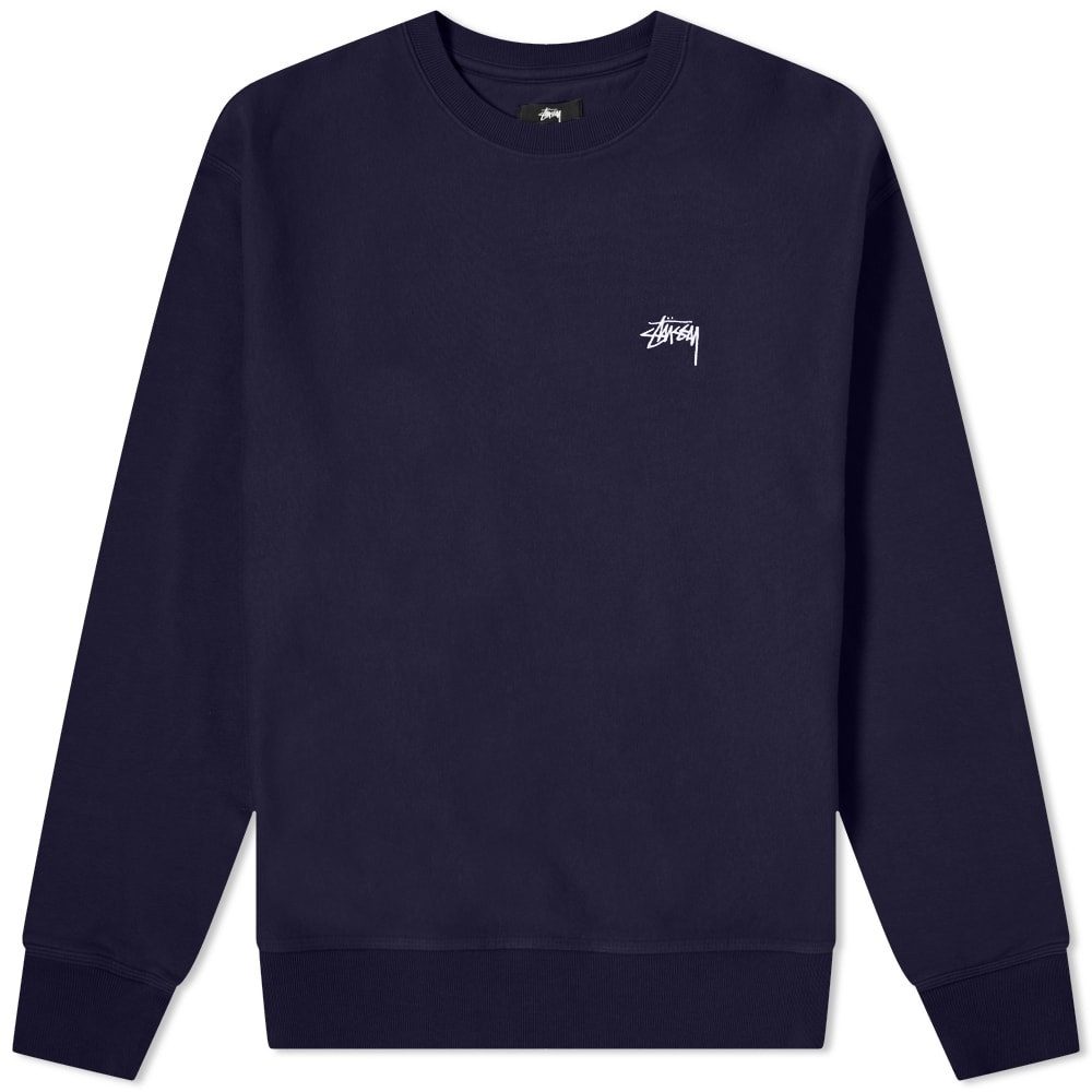 Stussy Stock Logo Crew Sweat - 1