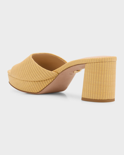 VERONICA BEARD Dali Leather Platform Slide Sandals outlook