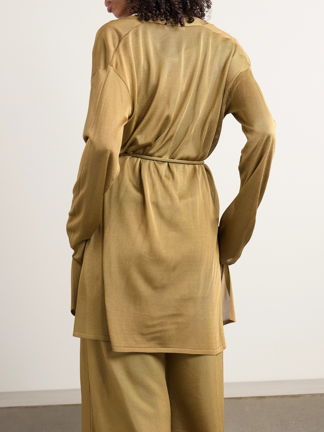 Danza Belted Knitted Cardigan - 3