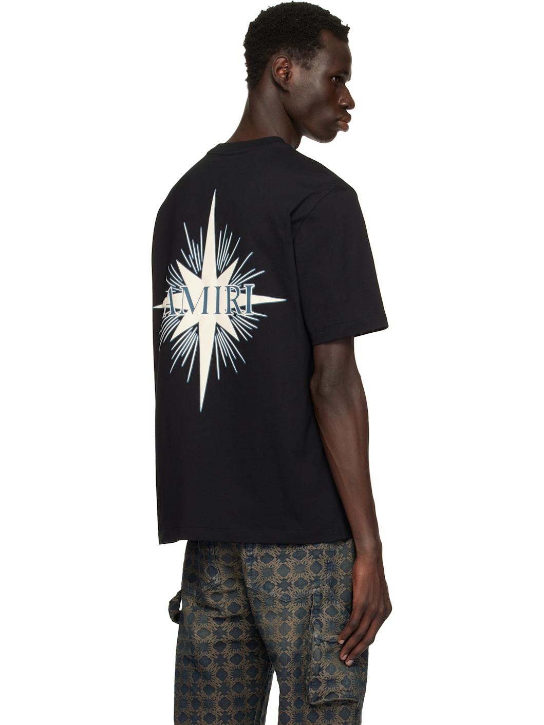 Black 'Amiri' Starburst T-shirt - 3