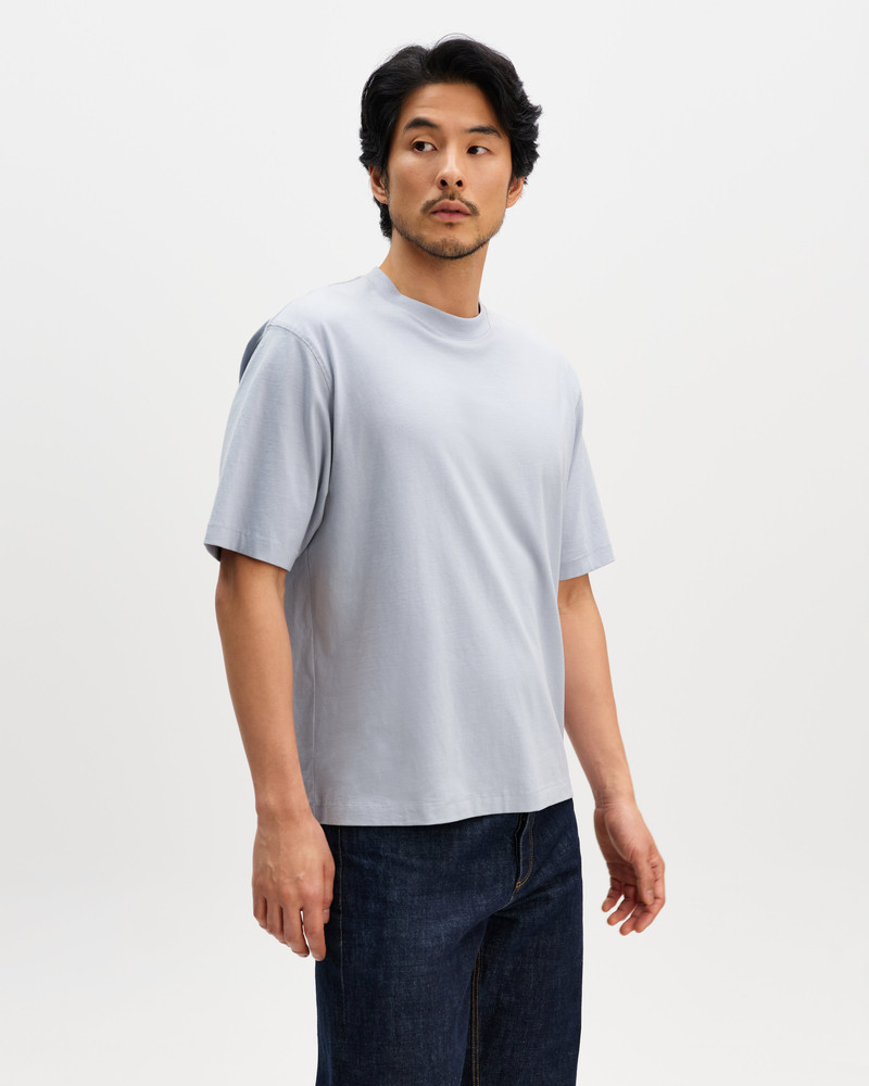 Wax London Milton - Light Blue Organic Compact Cotton T-Shirt outlook