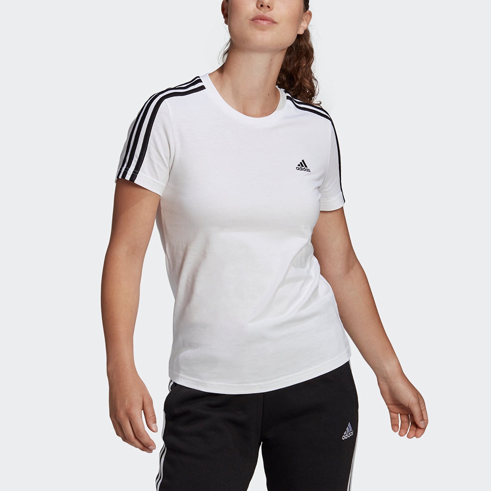 (WMNS) adidas W 3s T Sports Short Sleeve White T-Shirt GL0783 - 2