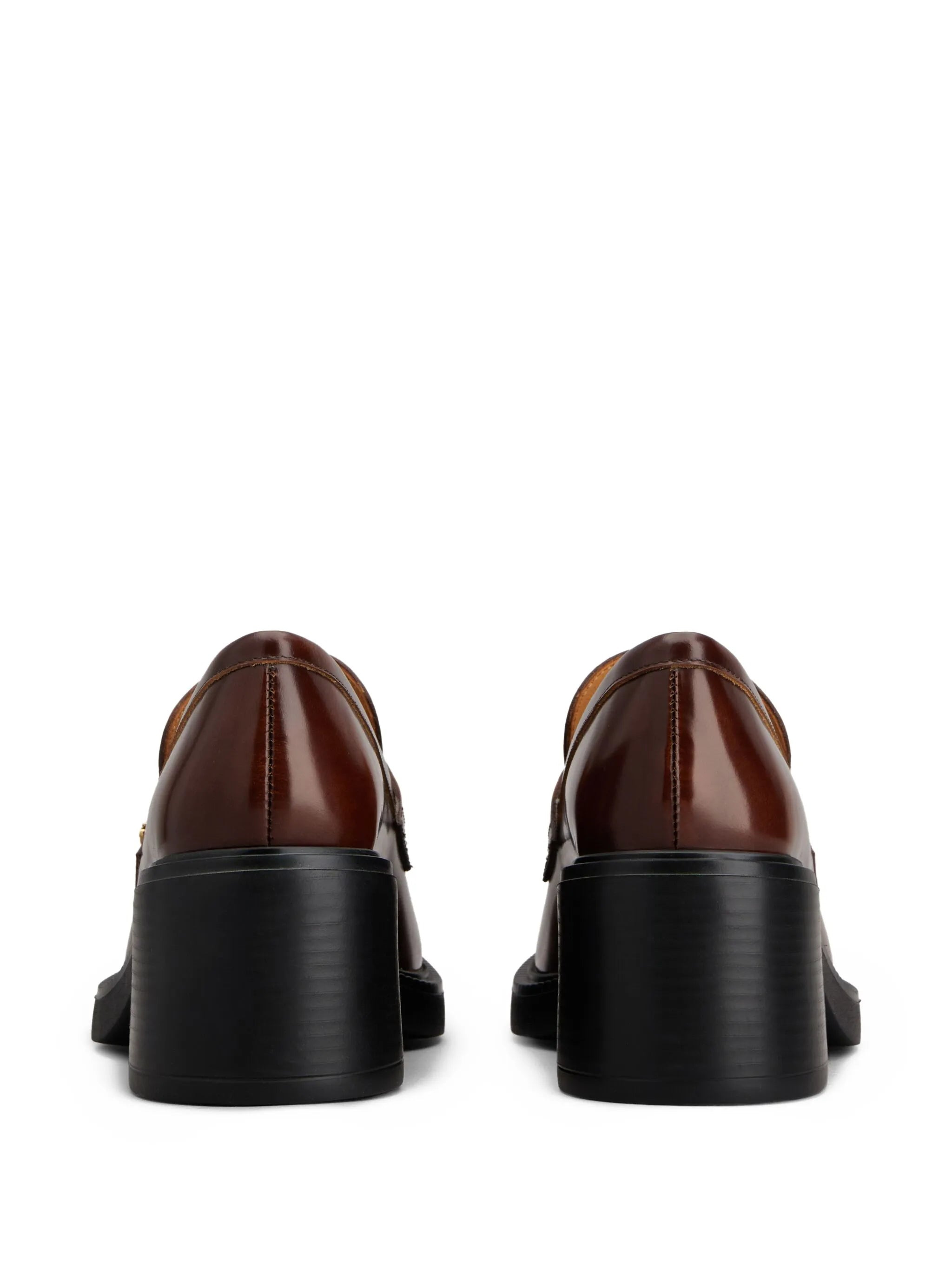 60mm leather loafers - 3