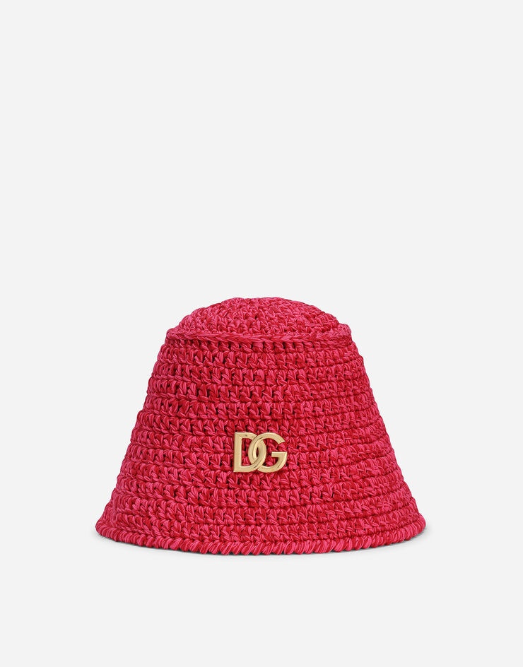 Crochet bucket hat with DG logo - 1