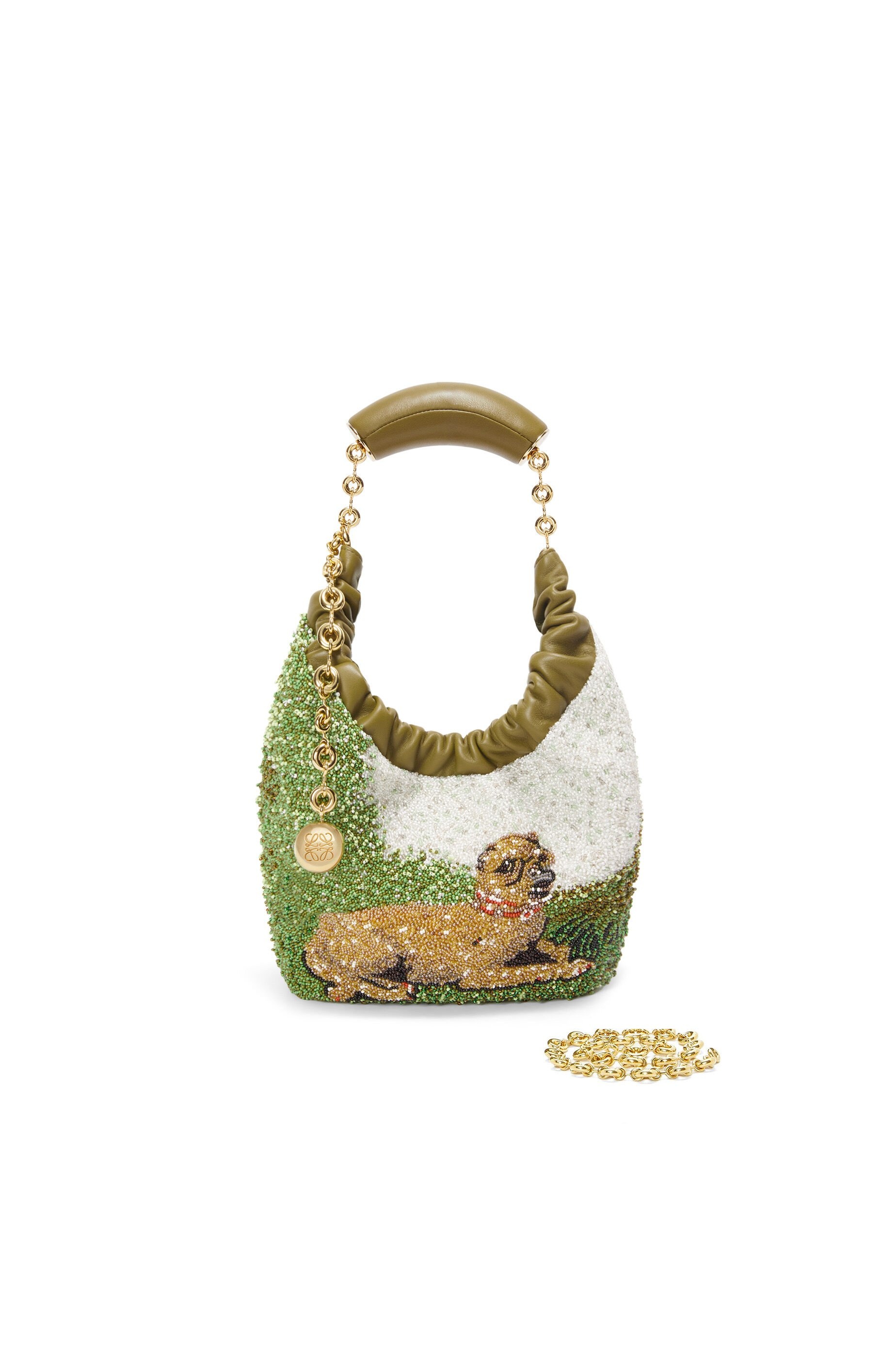 Mini Squeeze bag in beaded leather - 4