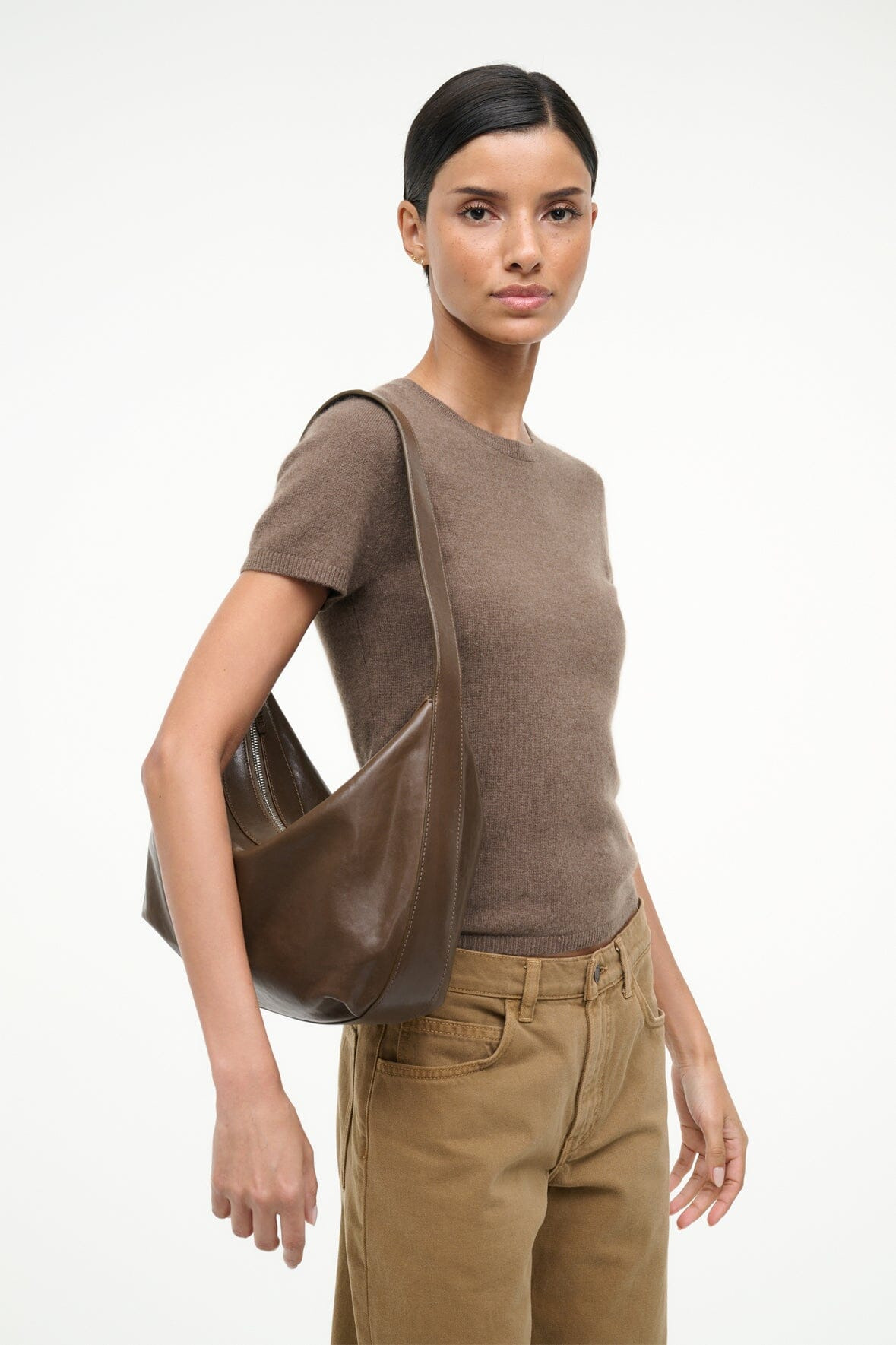 STAUD LARGE DEMY SHOULDER BAG TRUFFLE - 2