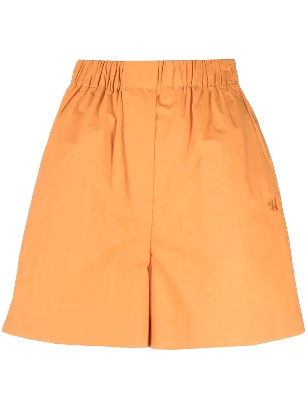 elasticated-waist cotton shorts - 1
