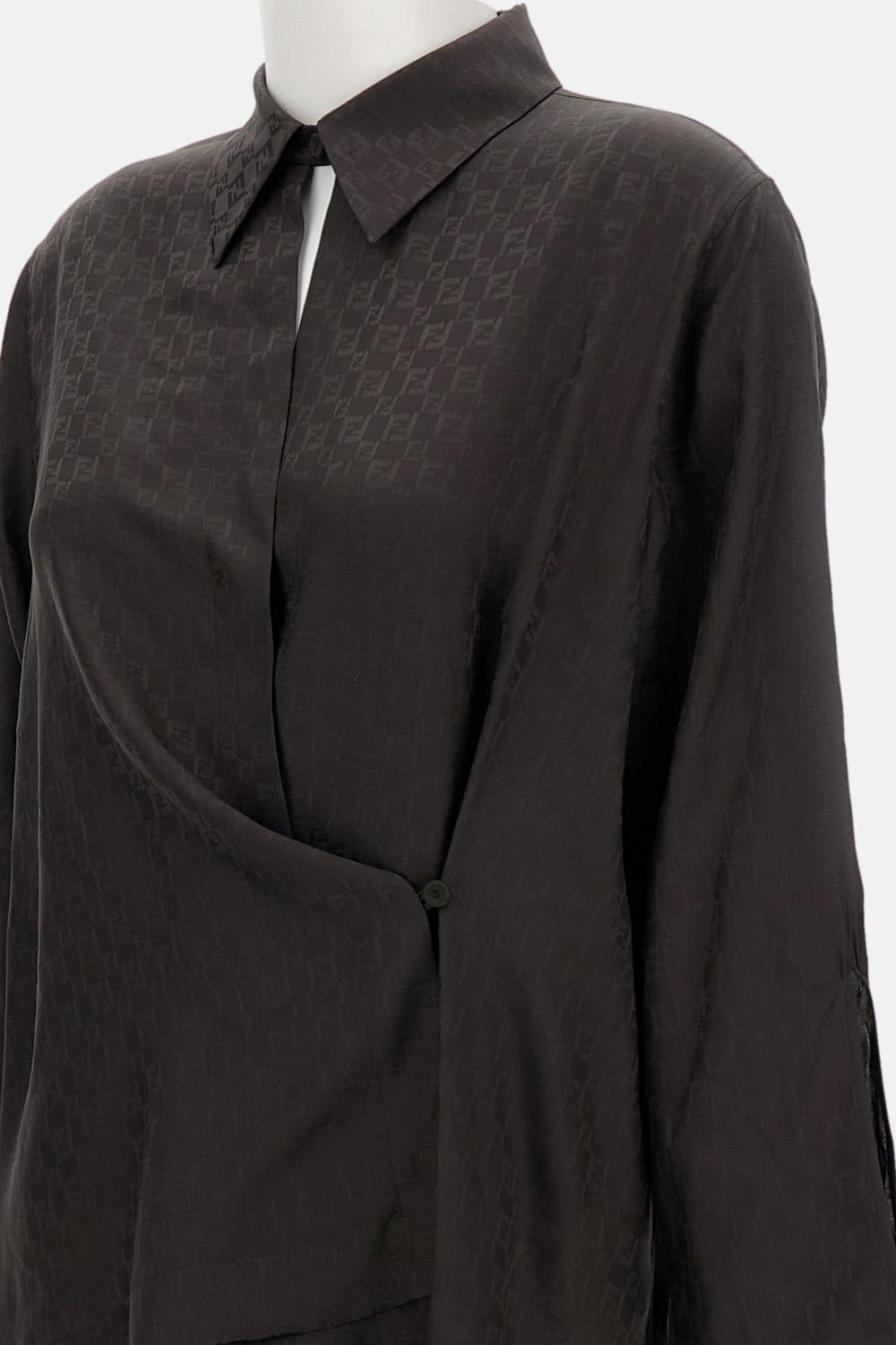 Jacquard FF silk shirt - 3