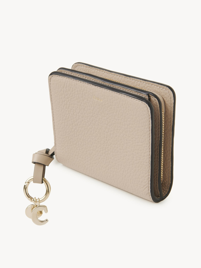 ALPHABET COMPACT WALLET IN GRAINED LEATHER 2