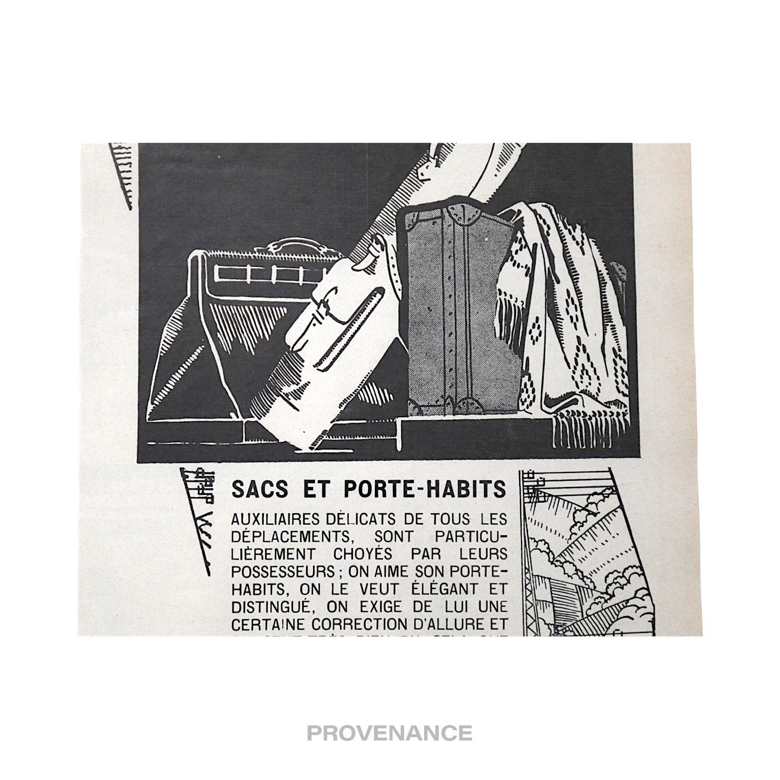 Louis Vuitton Antique Vintage Newsprint Ad - Bags Luggage - 5