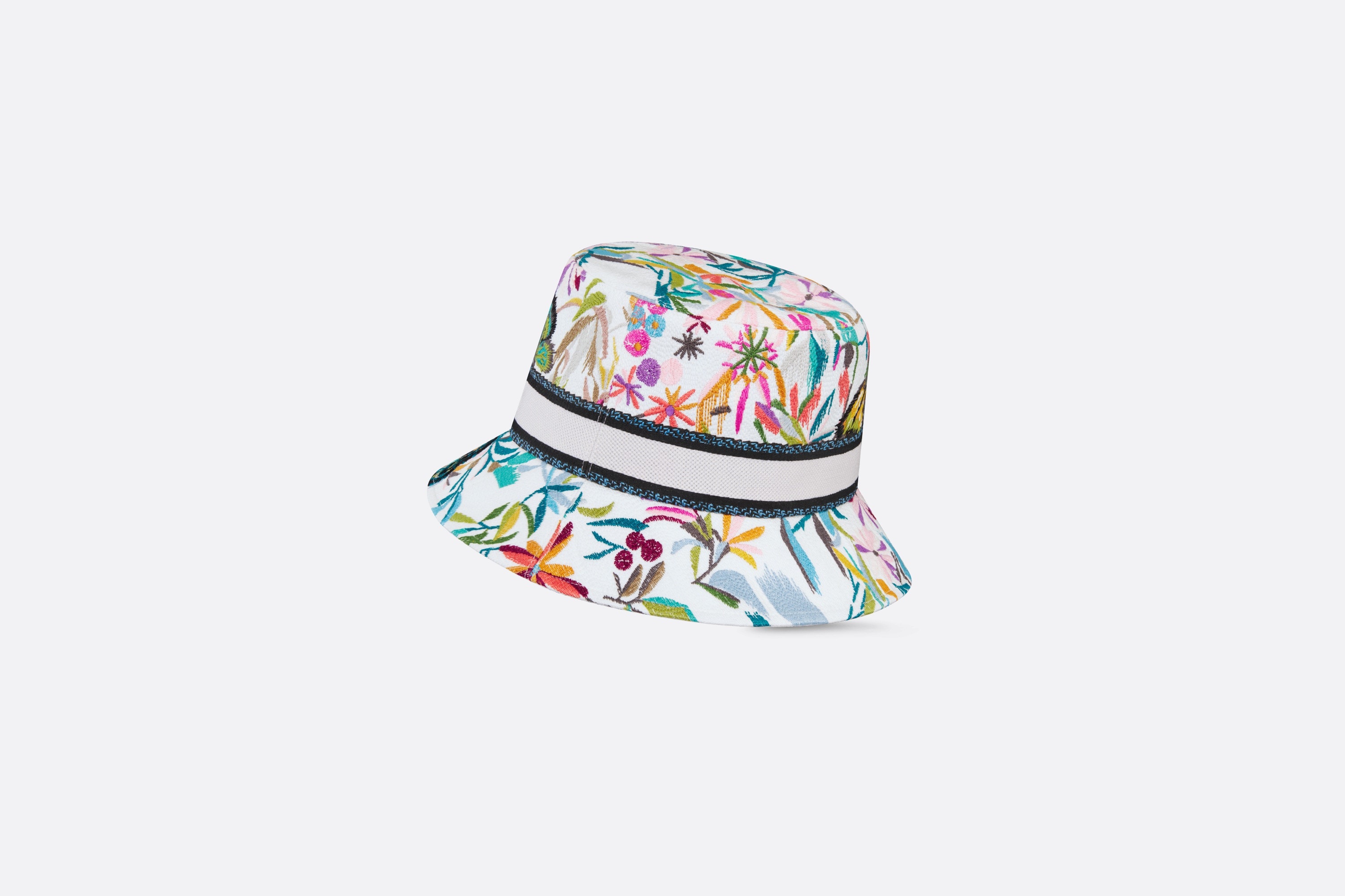 D-Bobby Toile de Jouy Fantastica Small Brim Bucket Hat - 4