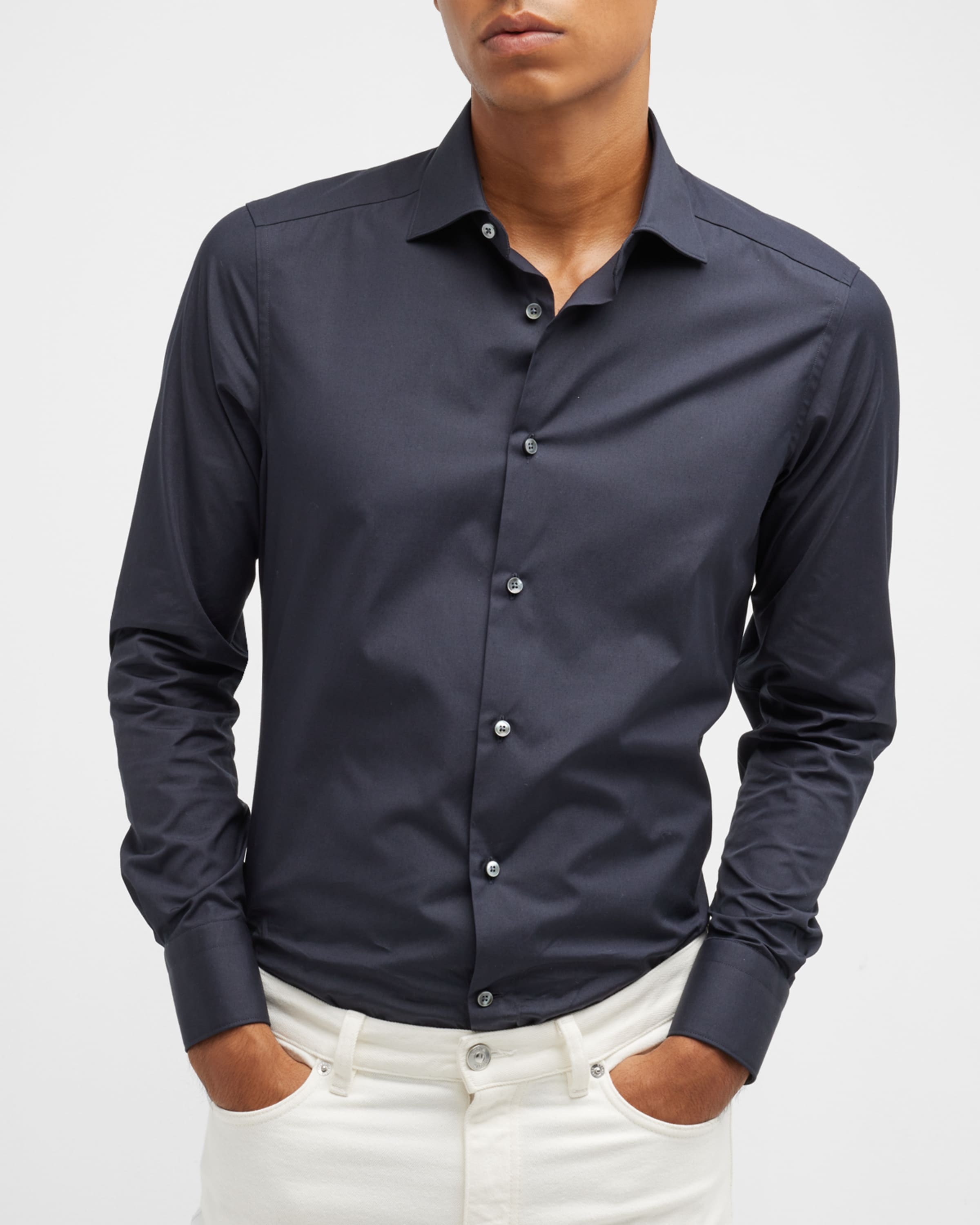 Men's Trofeo Comfort Slim-Fit Dress Shirt - 4