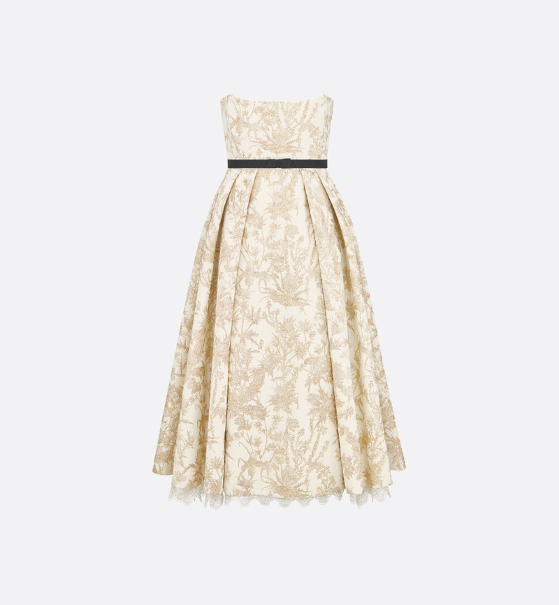 Belted Mid-Length Bustier Dress 1