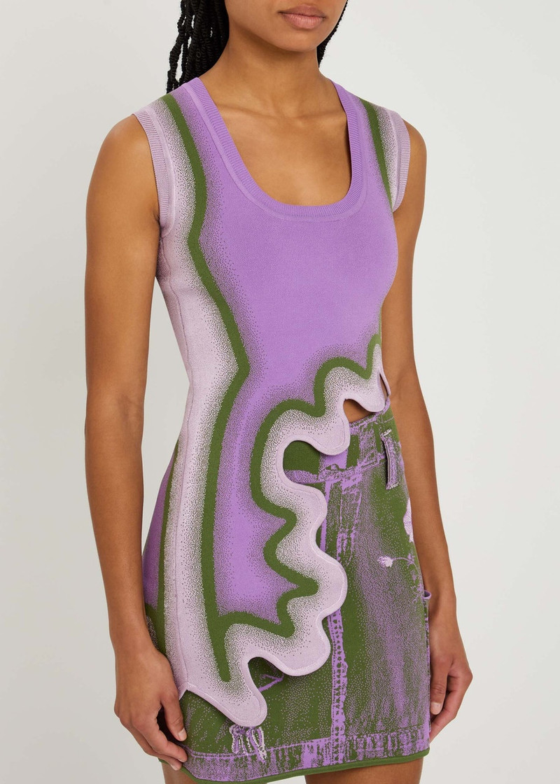 PH5 PH5 Kerry Wavy Asymmetric Stretch-knit Tank outlook