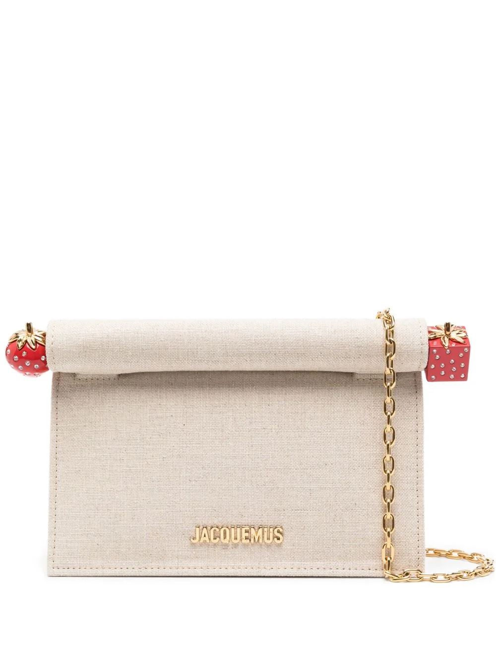 strawberry-detail chain clutch - 1