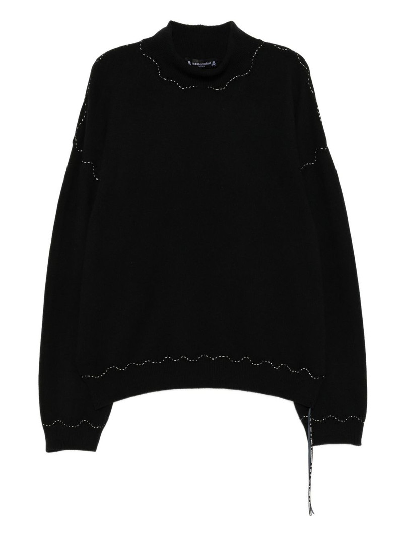 logo-embellished jumper 1