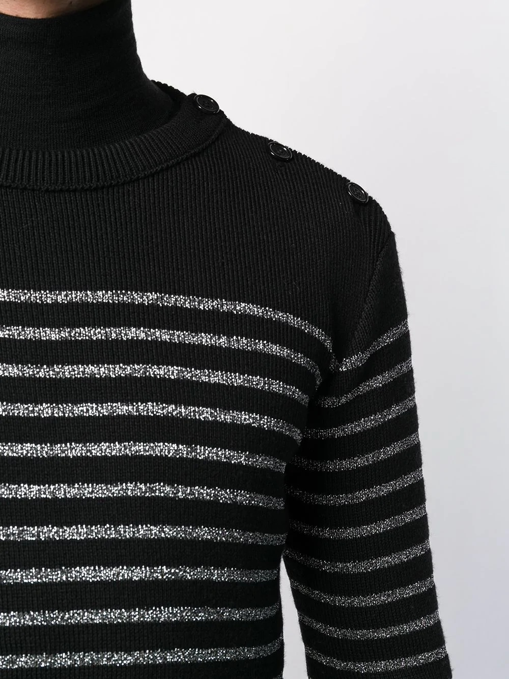 horizontal-stripe jumper - 5