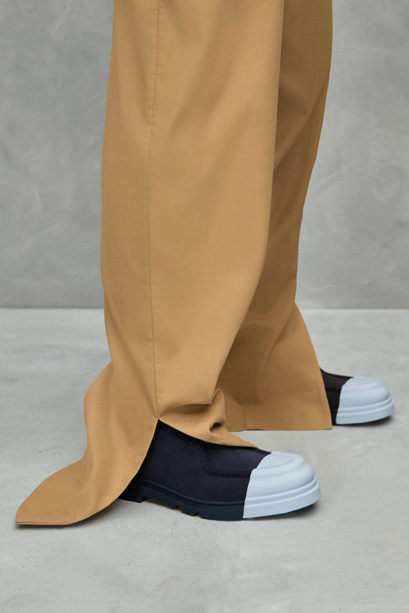 Blue nubuck shoes for men 2