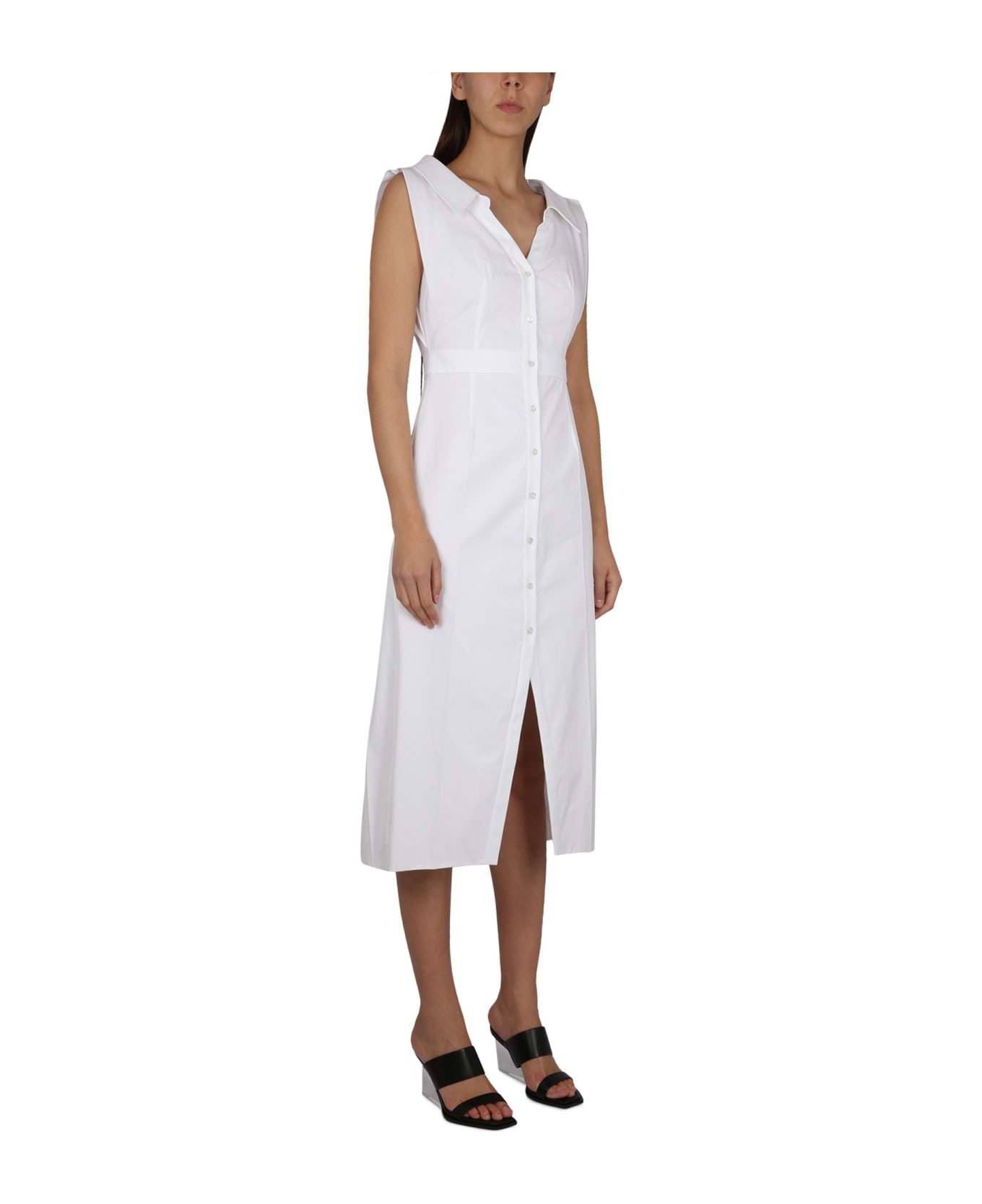 Sleeveless Straight Dress - 2
