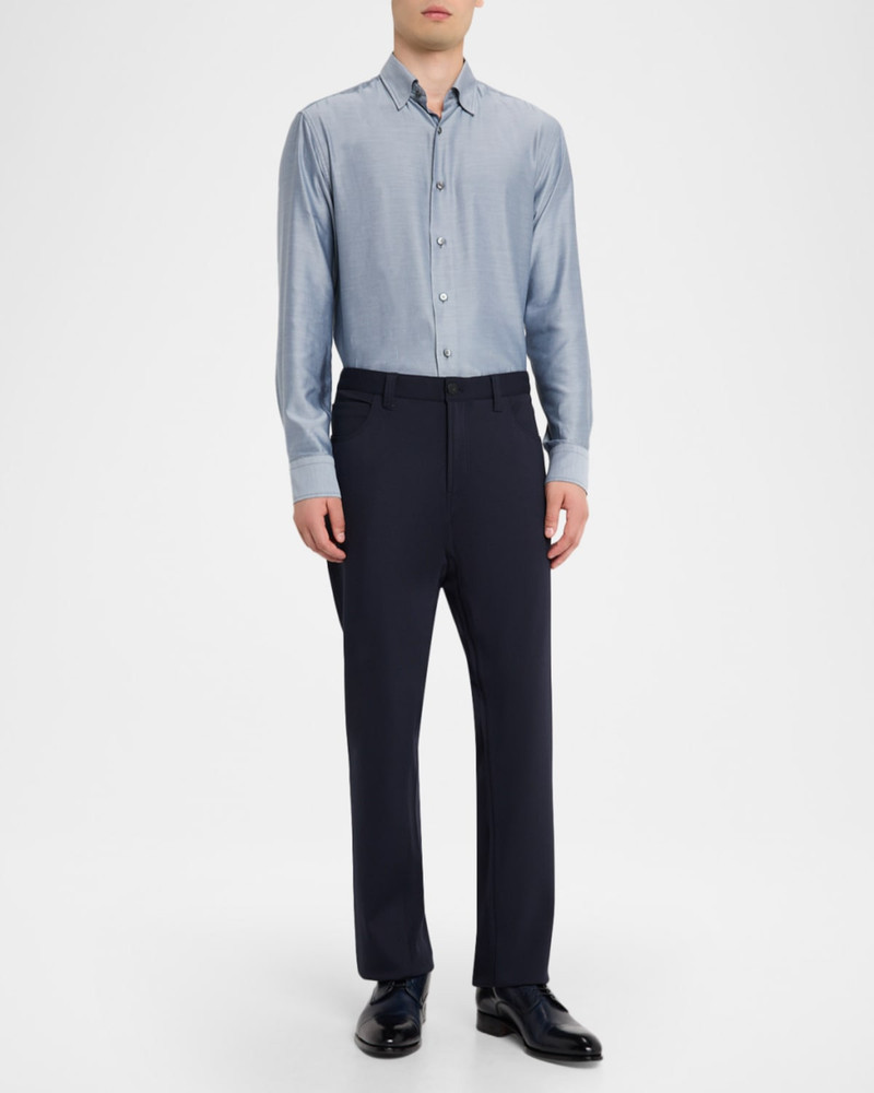 EMPORIO ARMANI Men's Straight Leg Stretch Five-Pocket Pants outlook