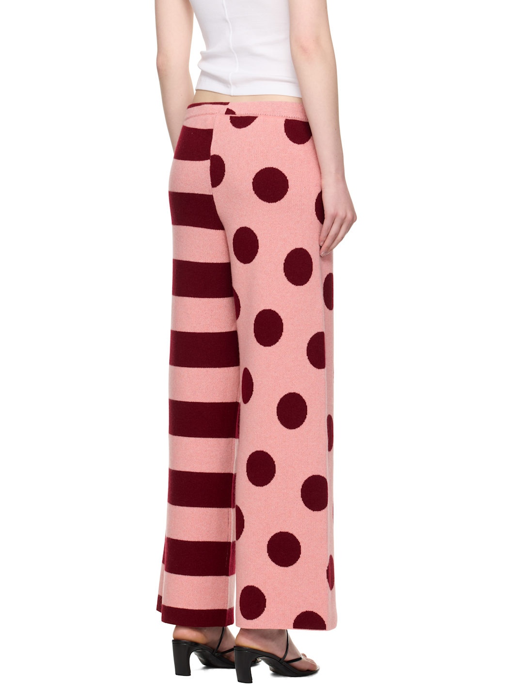 Pink Stripe Polka Dot Lounge Pants - 3