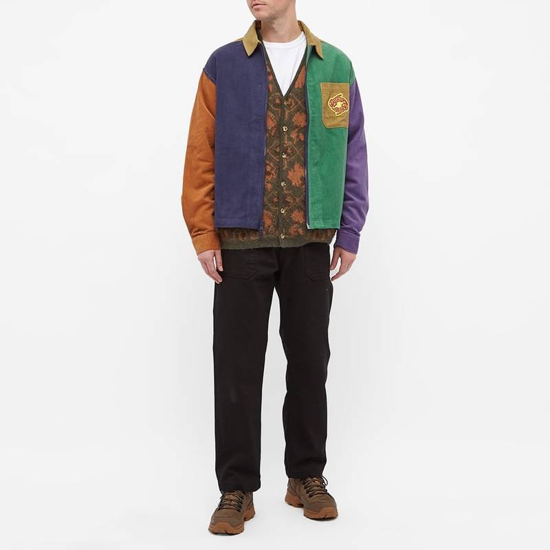 BRAIN DEAD Brain Dead Lizards Zip Corduroy Overshirt outlook