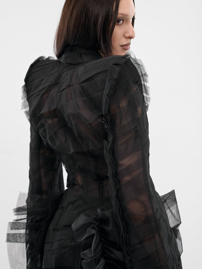 Black Madame L. Tulle Blazer 5