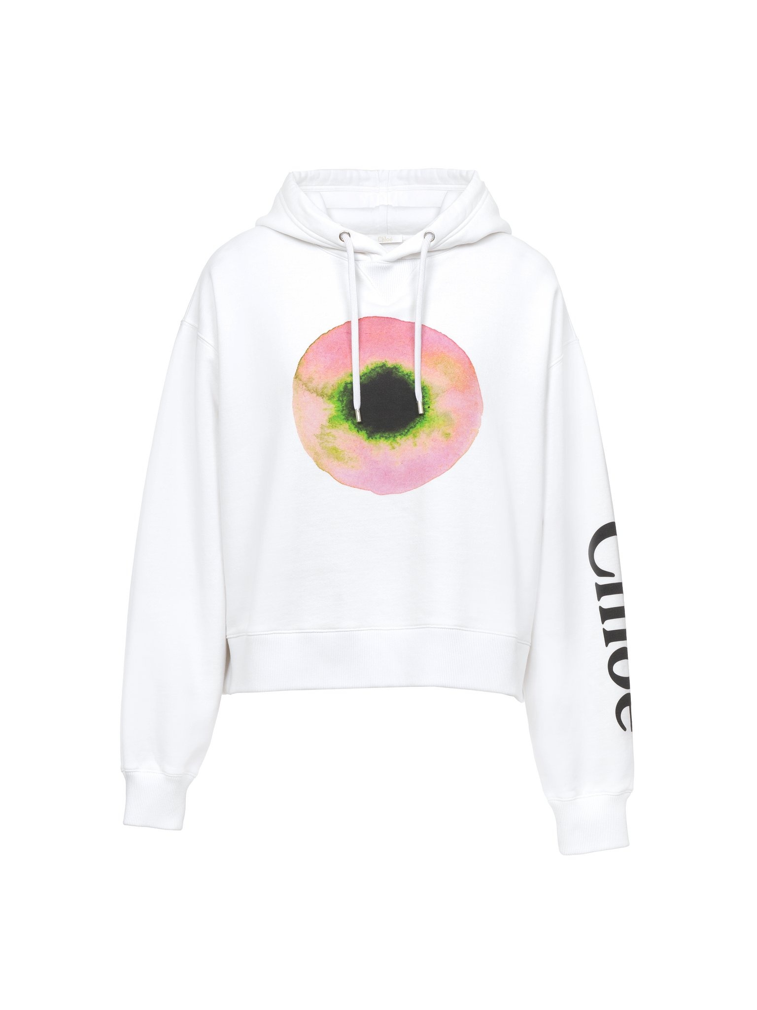 PRINTED HOODED SWEATER - 1