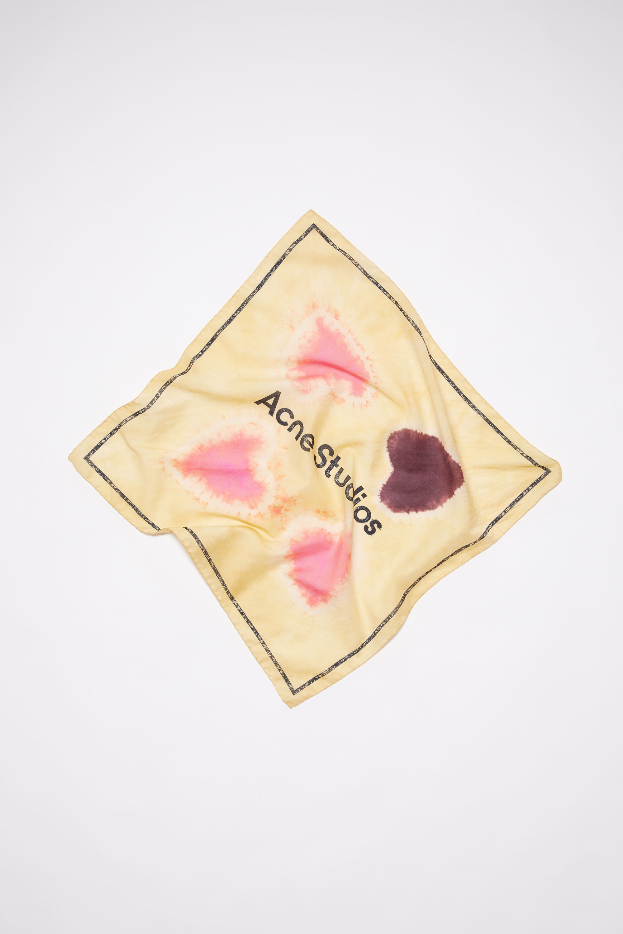 Cotton-silk scarf - Straw yellow - 1