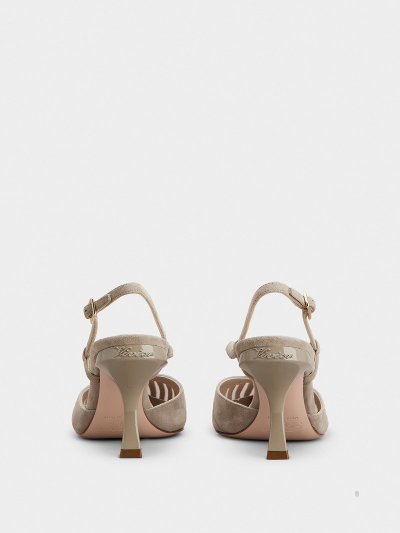 Roger Vivier Virgule D'Orsay Pumps in suede outlook