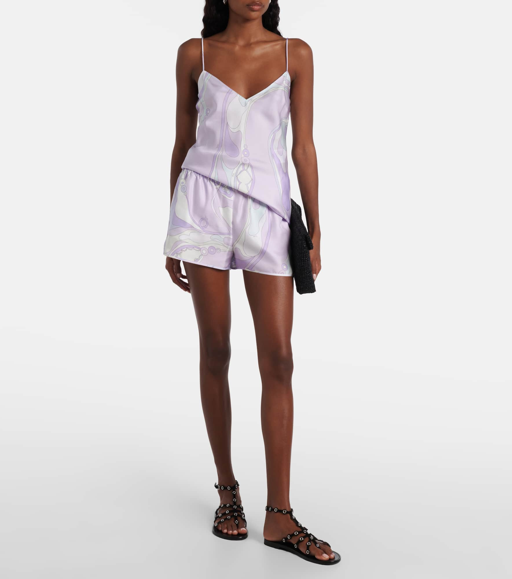 Orchidee silk satin camisole - 2