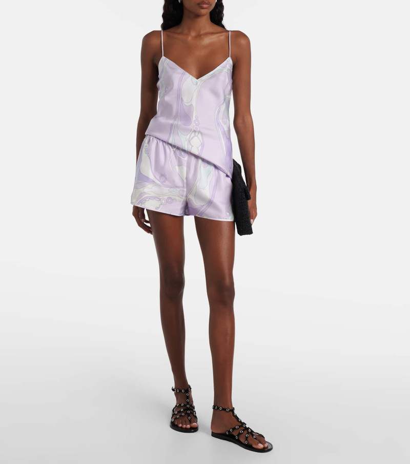 PUCCI Orchidee silk satin camisole outlook