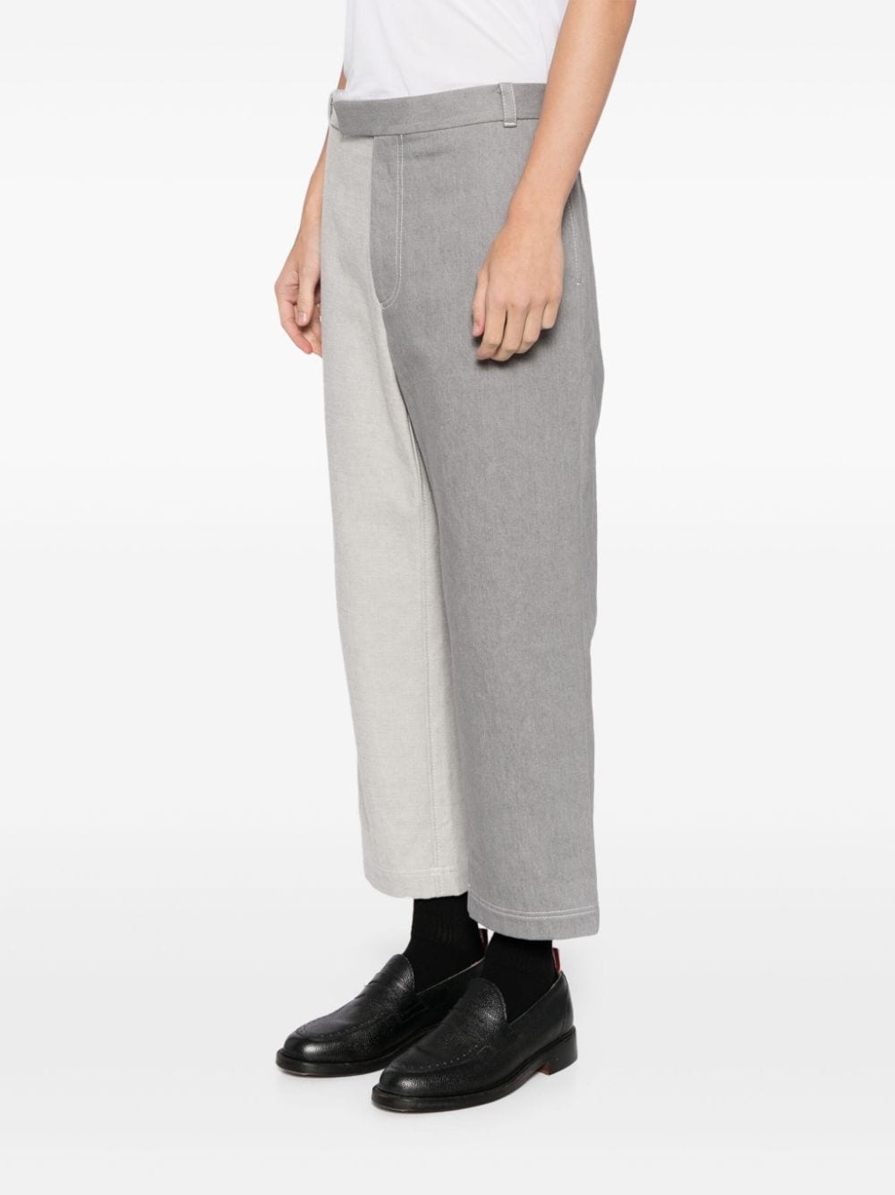 two-tone denim jeans - 3
