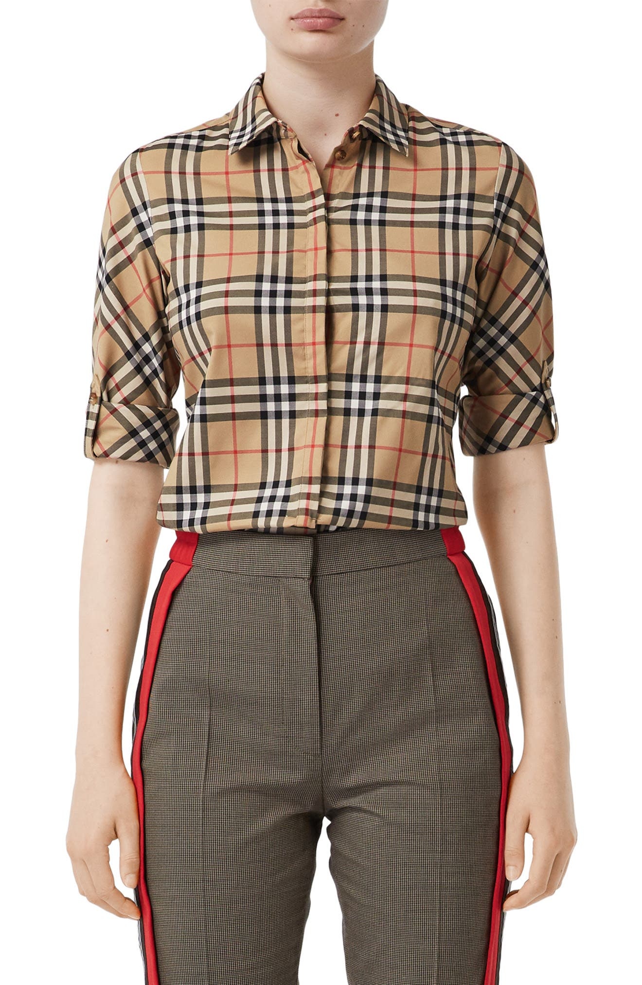 Luka Vintage Check Stretch Cotton Twill Shirt - 1