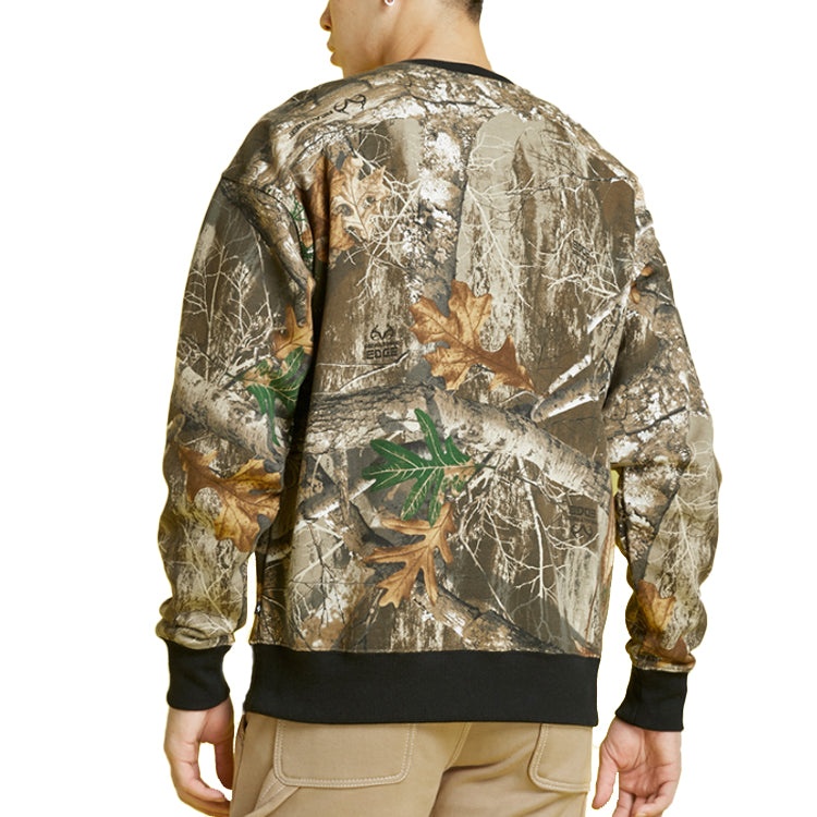 Men's Converse Retro Pattern Logo Printing Round Neck Pullover Camouflage 10019970-249 - 3