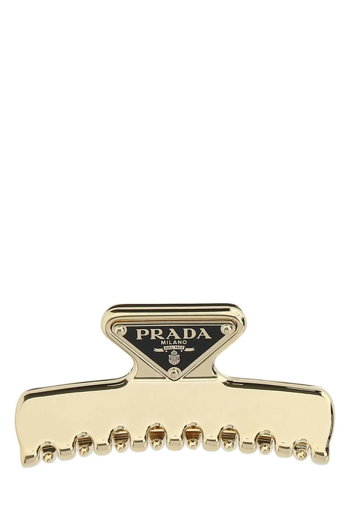 Prada Women Gold Metal Hair Clip - 1