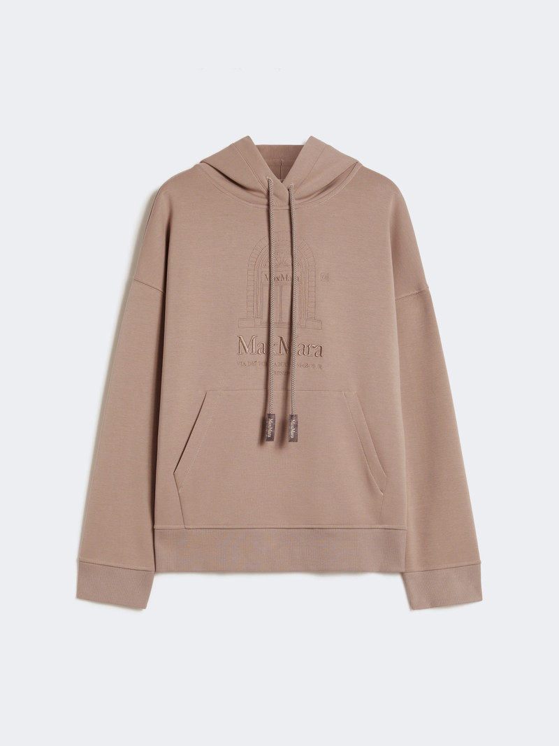 ANDREA Technical cotton jersey sweatshirt - PINK 1