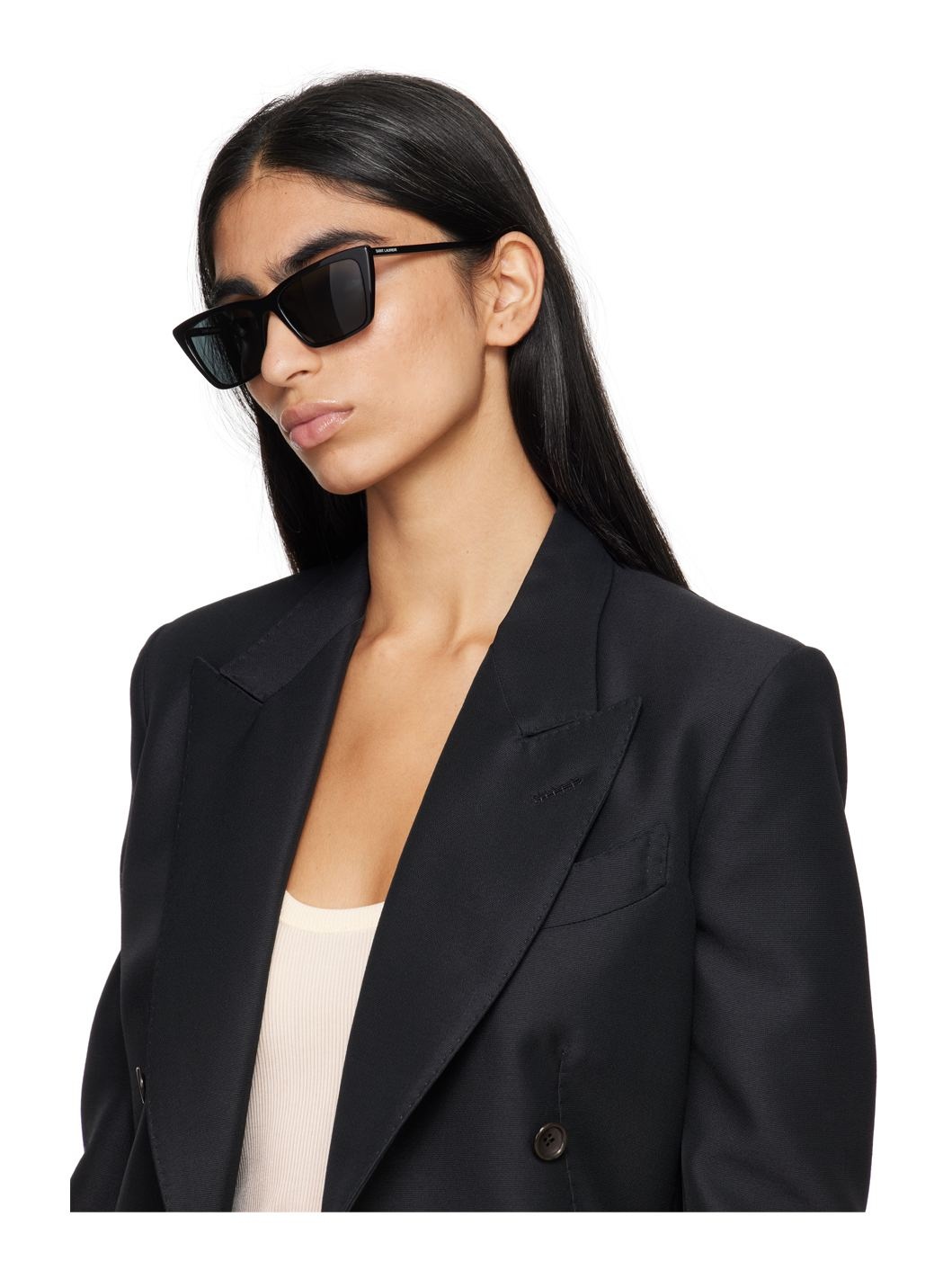 Black SL 737 Mica Thin Sunglasses - 4
