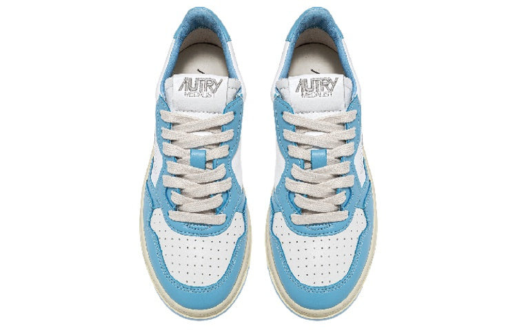 Autry Medalist Leather Low 'White Light Blue' AULM-WB08 - 3